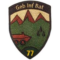 Sleeve insignia of the 77th Mountain Infantry Battalion of the Land Forces of Switzerland