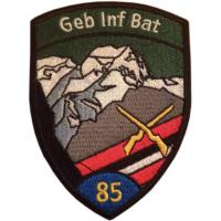 85th Mountain Infantry Battalion Patch of the Land Forces of Switzerland