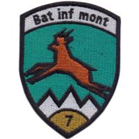 7th Mountain Infantry Battalion Patch of the Land Forces of Switzerland
